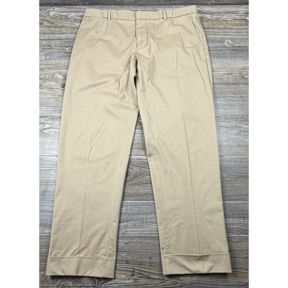 Polo Ralph Lauren Men's 38/30 Chino Cotton Stretch Dress Pants Cuffed Office
